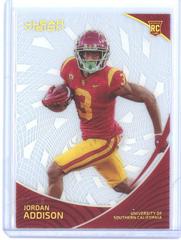 Jordan Addison [Gold] #6 Football Cards 2023 Panini Chronicles Draft Picks Clear Vision Prices