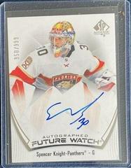 Spencer Knight [Autograph] Hockey Cards 2021 SP Authentic Prices