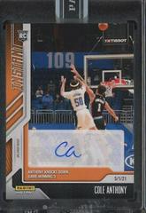 Cole Anthony [Orange Autograph] Basketball Cards 2020 Panini Instant Prices