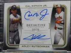 Cal Ripken Jr. , Adley Rutschman Baseball Cards 2023 Topps Definitive Dual Autograph Collection Prices