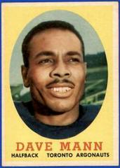 Dave Mann #46 Football Cards 1958 Topps CFL Prices