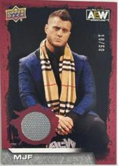 MJF [Mat Relic Red] Wrestling Cards 2022 Upper Deck AEW Prices