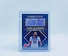 Karl Anthony Towns [Purple] Basketball Cards 2021 Panini Obsidian Volcanic Signatures Prices
