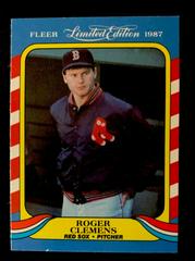Roger Clemens Baseball Cards 1987 Fleer Limited Edition Prices