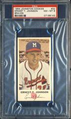 Ernest T. Johnson #32 Baseball Cards 1954 Johnston Cookies Braves Prices