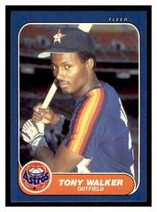 Tony Walker #U-123 Baseball Cards 1986 Fleer Update Prices