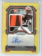 David Bell Football Cards 2022 Panini Prizm Rookie Patch Autographs Prices