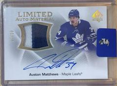 Auston Matthews #LAM-AM Hockey Cards 2021 SP Authentic Limited Auto Material Prices