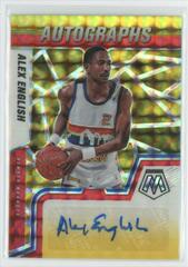Alex English [Choice Red Yellow] Basketball Cards 2021 Panini Mosaic Autographs Prices