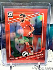 Bruno Fernandes [Optic Red] Soccer Cards 2021 Panini Donruss Road to Qatar Prices