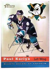 Paul Kariya [Chrome Parallel] #8 Hockey Cards 2000 Topps Heritage Prices