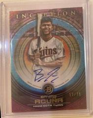 Bryan Acuna [Fuchsia] #PA-BA Baseball Cards 2022 Bowman Inception Prospect Autographs Prices