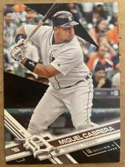 Miguel Cabrera [Swinging Black] Baseball Cards 2017 Topps Prices