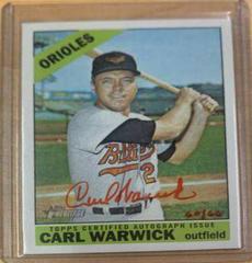 Carl Warwick [Red Ink] #CW Baseball Cards 2015 Topps Heritage Real One Autographs Prices