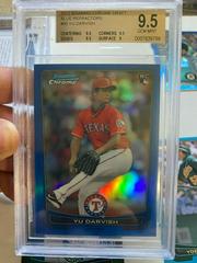 YU Darvish [Blue Refractor] Baseball Cards 2012 Bowman Chrome Draft Prices