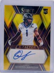 Quentin Johnston [Gold] #XS-QJO Football Cards 2023 Panini Select Draft Picks Xfactor Signatures Prices