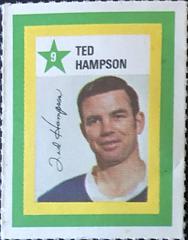 Ted Hampson Hockey Cards 1970 Colgate Stamps Prices