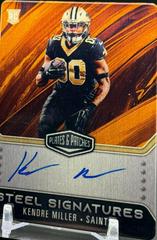 Kendre Miller [Gold] #RSSKMI Football Cards 2023 Panini Plates and Patches Rookie Steel Signatures Prices