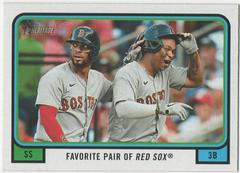 Rafael Devers, Xander Bogaerts Baseball Cards 2022 Topps Heritage Combo Cards Prices