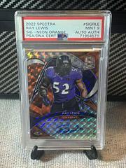 Ray Lewis [Orange] #SIG-RLE Football Cards 2022 Panini Spectra Signatures Prices