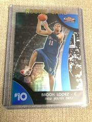 Brook Lopez [Blue Refractor] #110 Basketball Cards 2007 Finest Prices