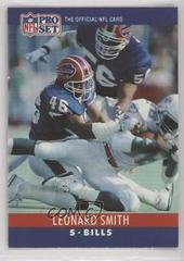 Leonard Smith #46 Football Cards 1990 Pro Set FACT Cincinnati Prices