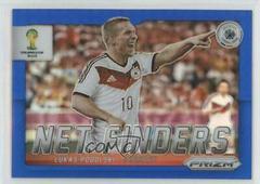 Lukas Podolski [Blue Prizm] #11 Soccer Cards 2014 Panini Prizm World Cup Net Finders Prices