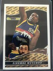 Dikembe Mutombo Basketball Cards 1993 Topps Black Gold Prices