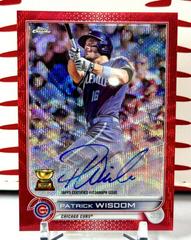 Patrick Wisdom [Red Wave] #CVA-PW Baseball Cards 2022 Topps Chrome Veteran Autographs Prices