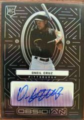 Oneil Cruz [Purple] #OA-OC Baseball Cards 2022 Panini Chronicles Obsidian Autographs Prices