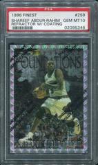 Shareef Abdur Rahim [Refractor w/ Coating] #259 Basketball Cards 1996 Finest Prices