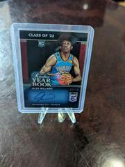 Jalen Williams [Gold] #RYB-JLW Basketball Cards 2022 Panini Donruss Elite Rookie Yearbook Autographs Prices