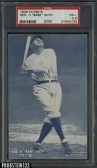 Geo. H. 'Babe' Ruth Baseball Cards 1928 Exhibits Prices