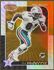 O.J. McDuffie [1 Star Mirror Gold] #50 Football Cards 2000 Leaf Certified Prices