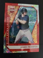 James Triantos [Red] #56 Baseball Cards 2021 Panini Elite Extra Edition Prices