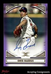 Greg Maddux [Purple] Baseball Cards 2022 Topps Definitive Defining Images Autograph Collection Prices