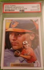 Gunnar Henderson #2 Baseball Cards 2023 Topps Game Within the Game Prices