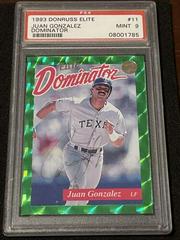 Juan Gonzalez Baseball Cards 1993 Panini Donruss Elite Dominator Prices
