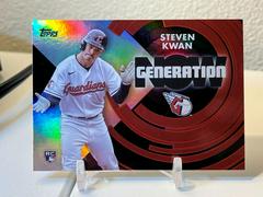 Steven Kwan #GN-68 Prices, 2022 Topps Update Generation Now