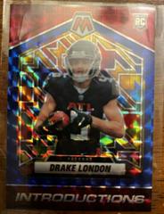 Drake London [Blue] #I-5 Football Cards 2022 Panini Mosaic Introductions Prices