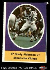 Grady Alderman Football Cards 1972 Sunoco Stamps Prices