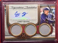 Corey Seager #SWTRA-CS Baseball Cards 2023 Topps Museum Collection Signature Swatches Triple Relic Prices