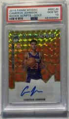 Cameron Johnson [Gold] Basketball Cards 2019 Panini Mosaic Rookie Scripts Prices