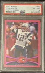 Tom Brady [White Jersey Pink] #440 Football Cards 2012 Topps Prices