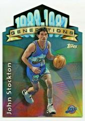 John Stockton [Refractor] #G5 Basketball Cards 1997 Topps Generations Prices