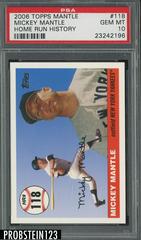 Mickey Mantle #118 Baseball Cards 2006 Topps Mantle Home Run History Prices