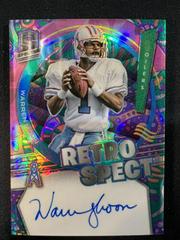 Warren Moon [Psychedelic] Football Cards 2022 Panini Spectra RetroSpect Autographs Prices