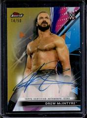 Drew McIntyre [Gold] #RA-DM Wrestling Cards 2021 Topps Finest WWE Roster Autographs Prices