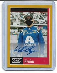 William Byron [Autograph Gold] #10 Racing Cards 2021 Panini Chronicles NASCAR Score Prices