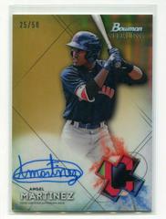 Angel Martinez [Gold Refractor] Baseball Cards 2021 Bowman Sterling Prospect Autographs Prices